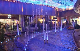 南京水游城室內噴泉水景