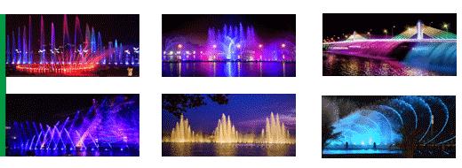 金藍噴泉